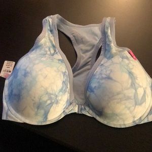 NWT 36DD front close tie dye Pink ultimate bra